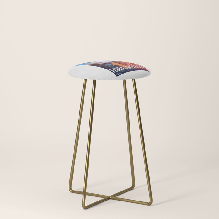 1961 SPAIN Feria De Sevilla Poster Stool