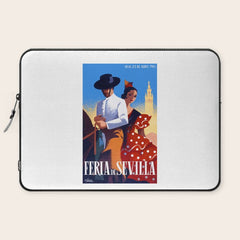 1961 SPAIN Feria De Sevilla Poster Laptop Sleeve