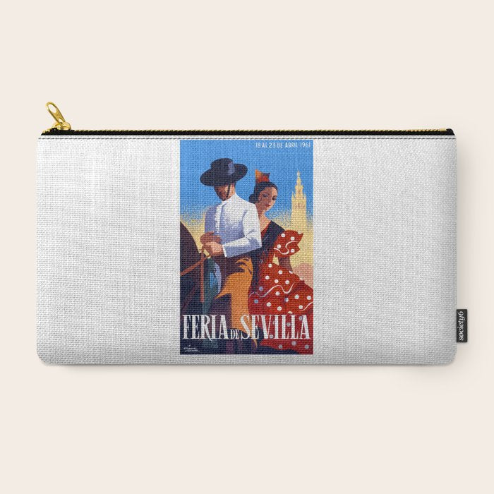 1961 SPAIN Feria De Sevilla Poster Carry All Pouch