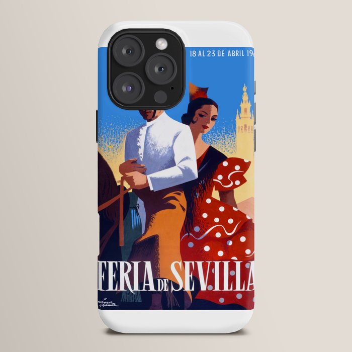 1961 SPAIN Feria De Sevilla Poster iPhone Case