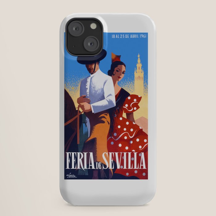 1961 SPAIN Feria De Sevilla Poster iPhone Case