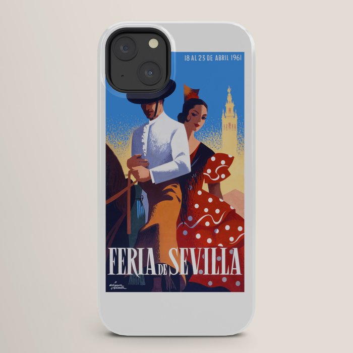 1961 SPAIN Feria De Sevilla Poster iPhone Case