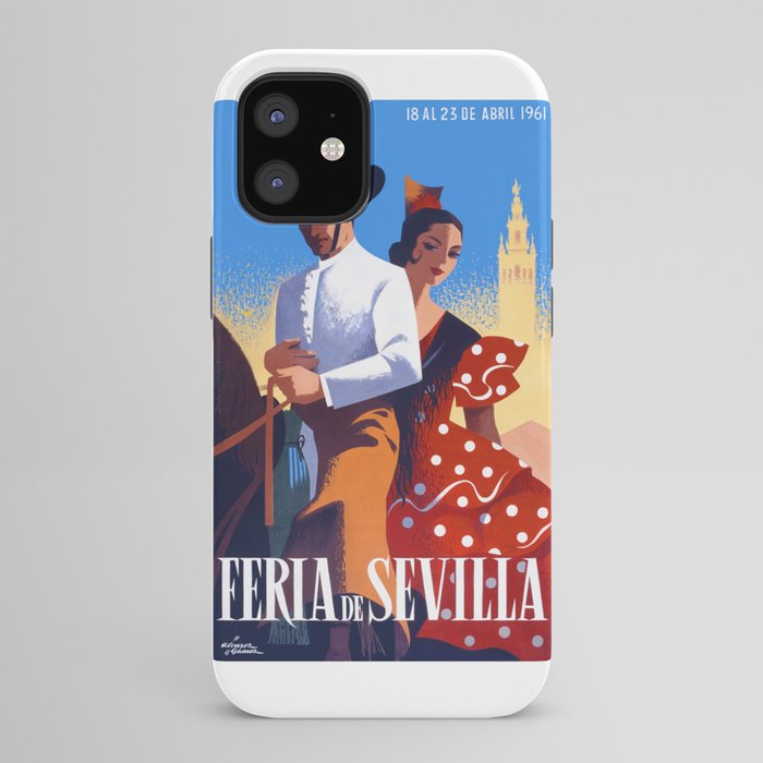 1961 SPAIN Feria De Sevilla Poster iPhone Case