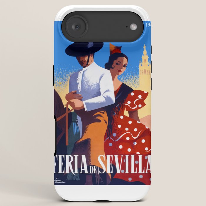 1961 SPAIN Feria De Sevilla Poster iPhone Case