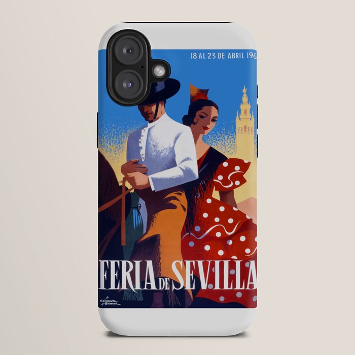 1961 SPAIN Feria De Sevilla Poster iPhone Case