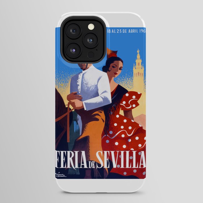 1961 SPAIN Feria De Sevilla Poster iPhone Case