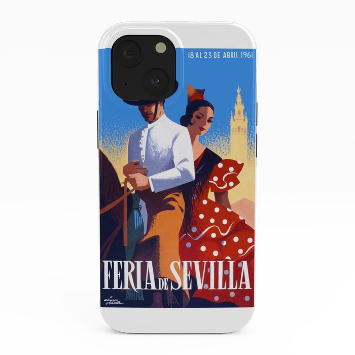 1961 SPAIN Feria De Sevilla Poster iPhone Case
