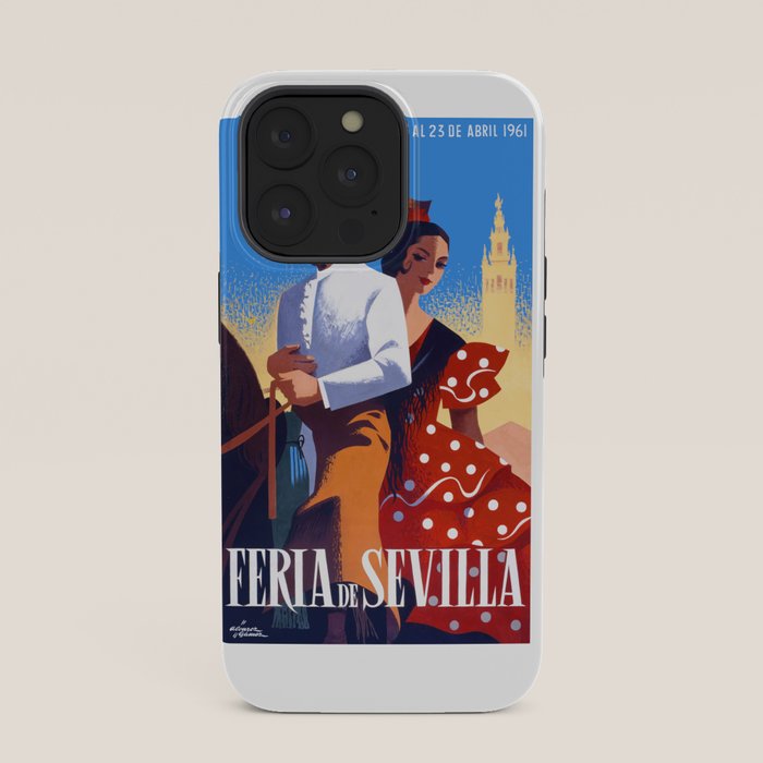 1961 SPAIN Feria De Sevilla Poster iPhone Case