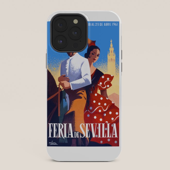 1961 SPAIN Feria De Sevilla Poster iPhone Case