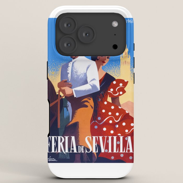 1961 SPAIN Feria De Sevilla Poster iPhone Case