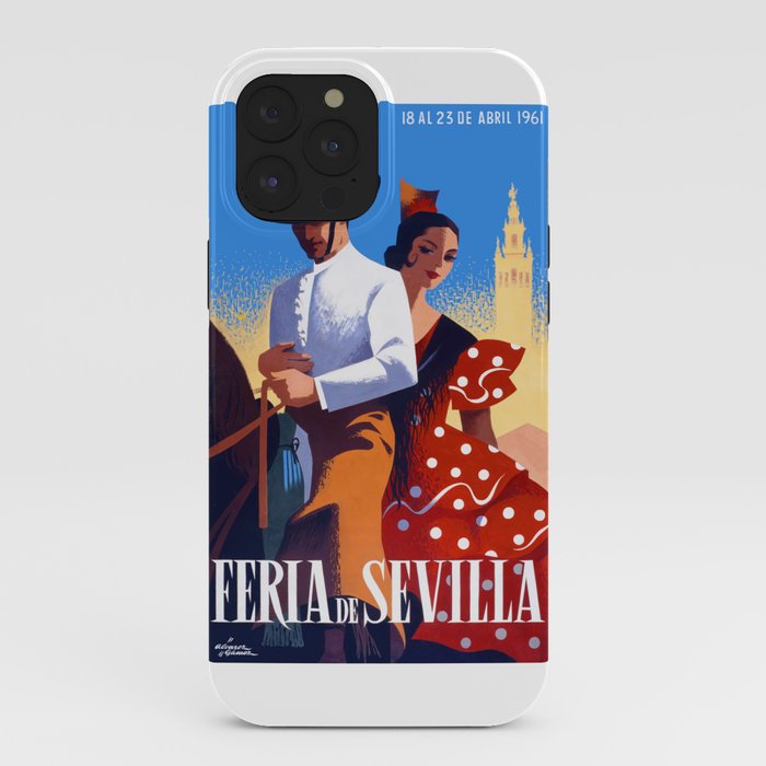 1961 SPAIN Feria De Sevilla Poster iPhone Case