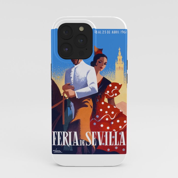 1961 SPAIN Feria De Sevilla Poster iPhone Case