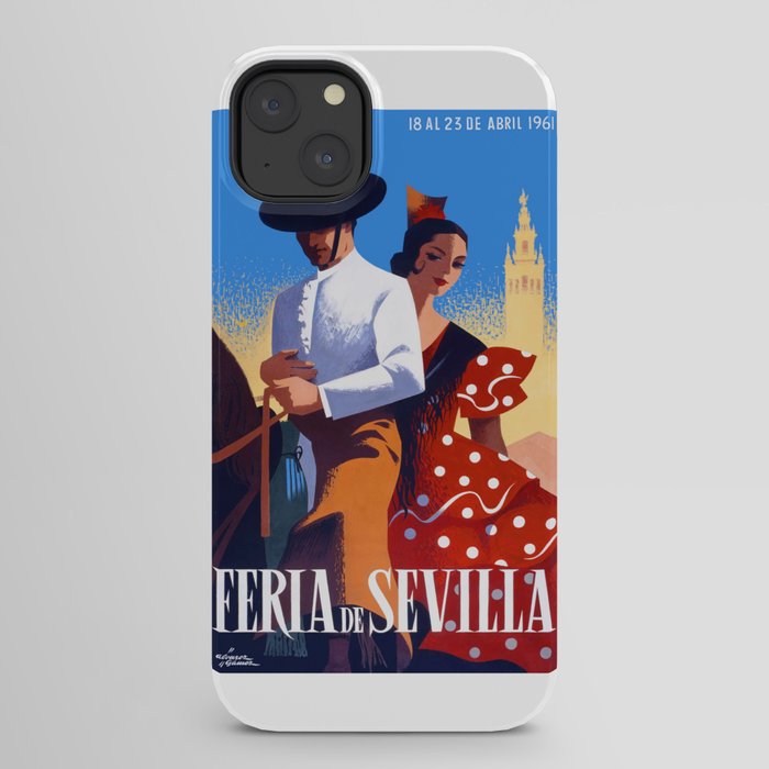 1961 SPAIN Feria De Sevilla Poster iPhone Case