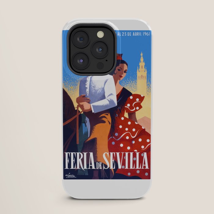 1961 SPAIN Feria De Sevilla Poster iPhone Case
