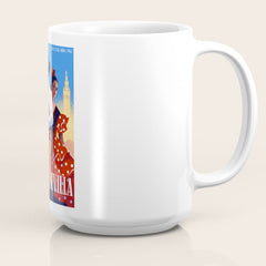 1961 SPAIN Feria De Sevilla Poster Coffee Mug