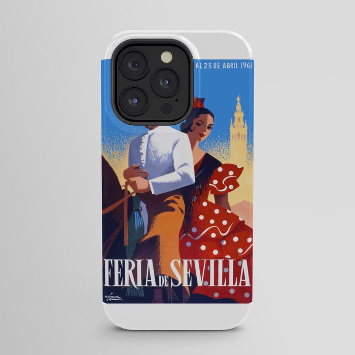 1961 SPAIN Feria De Sevilla Poster iPhone Case