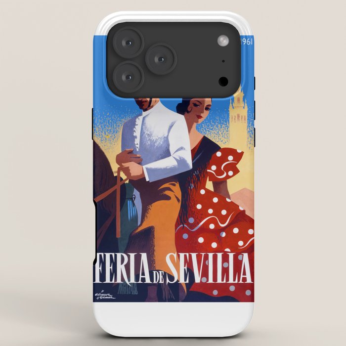 1961 SPAIN Feria De Sevilla Poster iPhone Case