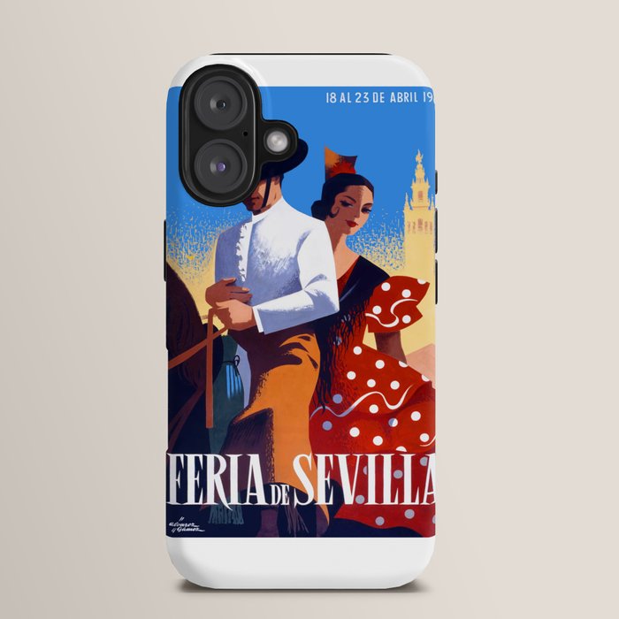 1961 SPAIN Feria De Sevilla Poster iPhone Case