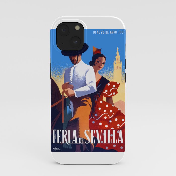 1961 SPAIN Feria De Sevilla Poster iPhone Case