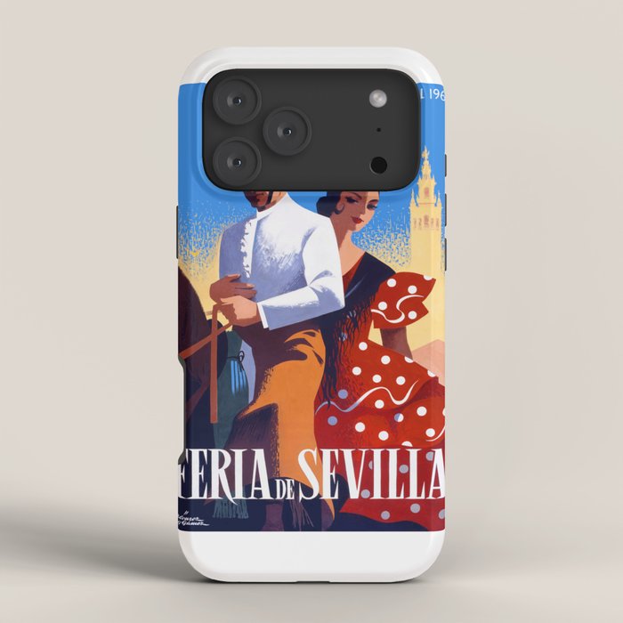 1961 SPAIN Feria De Sevilla Poster iPhone Case