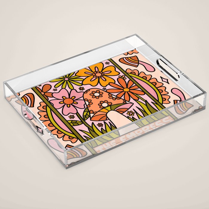 4. The Empress Mushroom Acrylic Tray