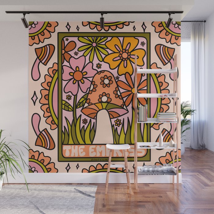 4. The Empress Mushroom Wall Mural