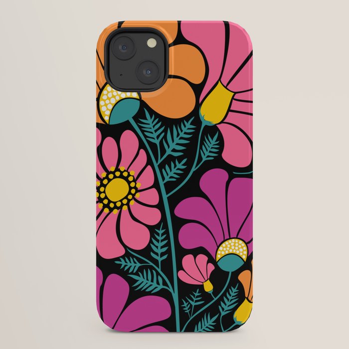 70s Disco Garden iPhone Case