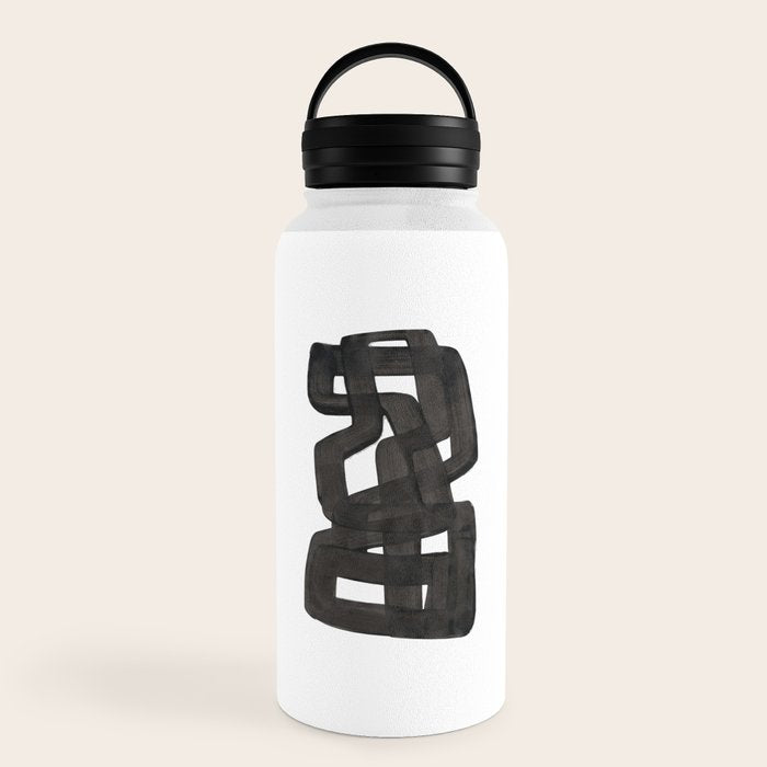 Boulder' Mid Century Modern Fun Abstract Shapes  Water Bottle