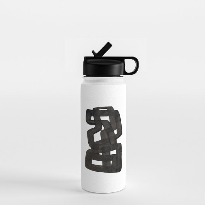 Boulder' Mid Century Modern Fun Abstract Shapes  Water Bottle