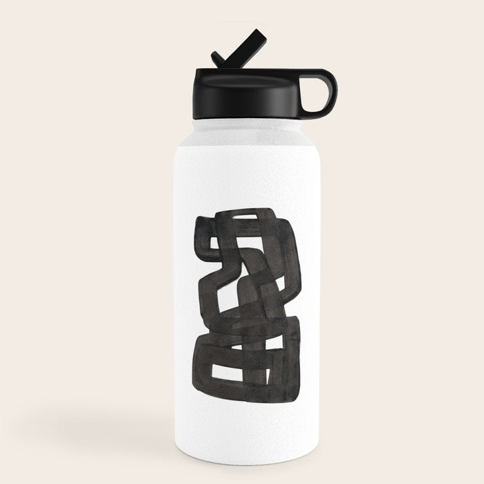 Boulder' Mid Century Modern Fun Abstract Shapes  Water Bottle