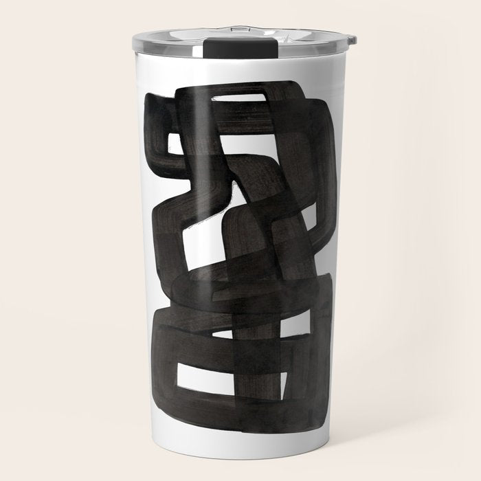 Boulder' Mid Century Modern Fun Abstract Shapes  Travel Mug