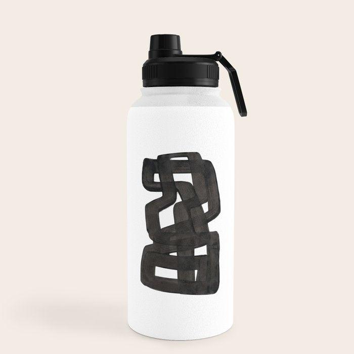 Boulder' Mid Century Modern Fun Abstract Shapes  Water Bottle
