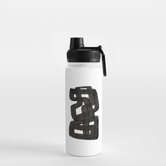 Boulder' Mid Century Modern Fun Abstract Shapes  Water Bottle