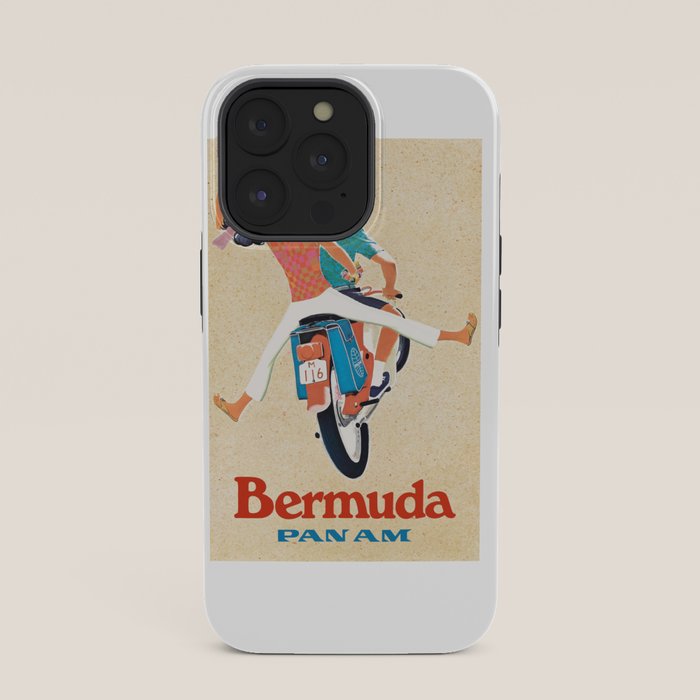 1960 Bermuda Pan American Airlines Travel Poster iPhone Case