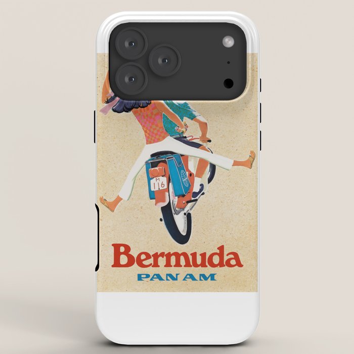 1960 Bermuda Pan American Airlines Travel Poster iPhone Case