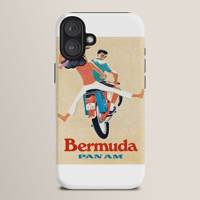 1960 Bermuda Pan American Airlines Travel Poster iPhone Case