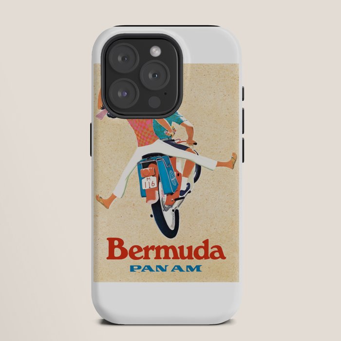 1960 Bermuda Pan American Airlines Travel Poster iPhone Case