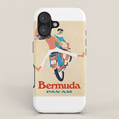 1960 Bermuda Pan American Airlines Travel Poster iPhone Case