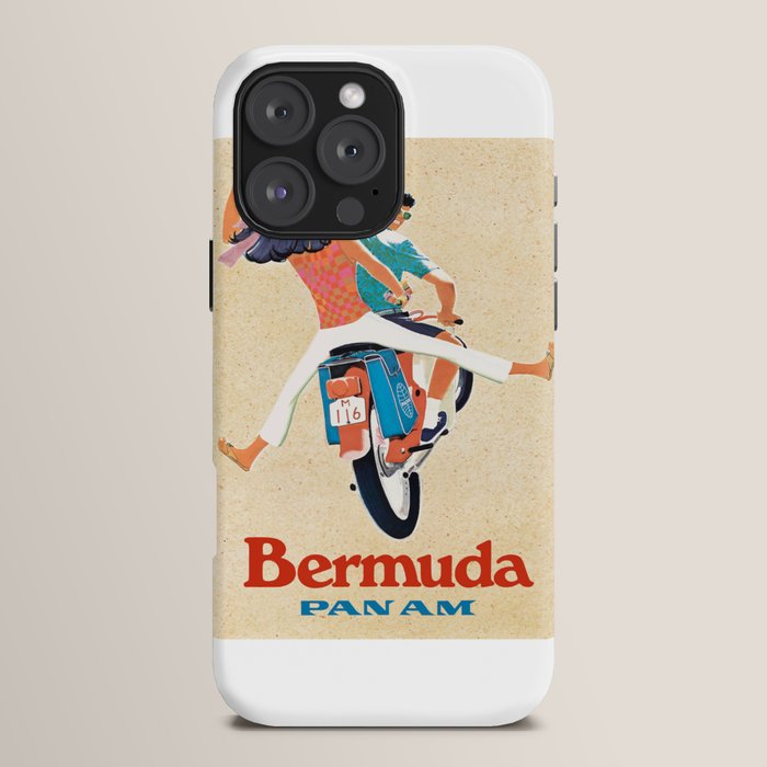 1960 Bermuda Pan American Airlines Travel Poster iPhone Case