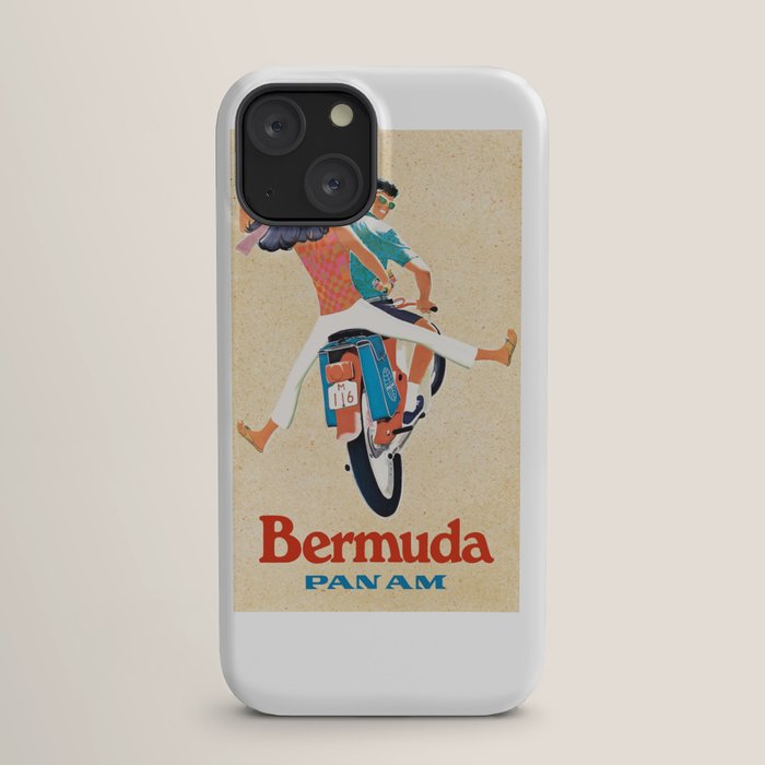 1960 Bermuda Pan American Airlines Travel Poster iPhone Case