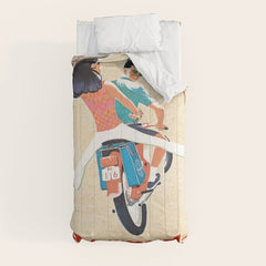 1960 Bermuda Pan American Airlines Travel Poster Comforter