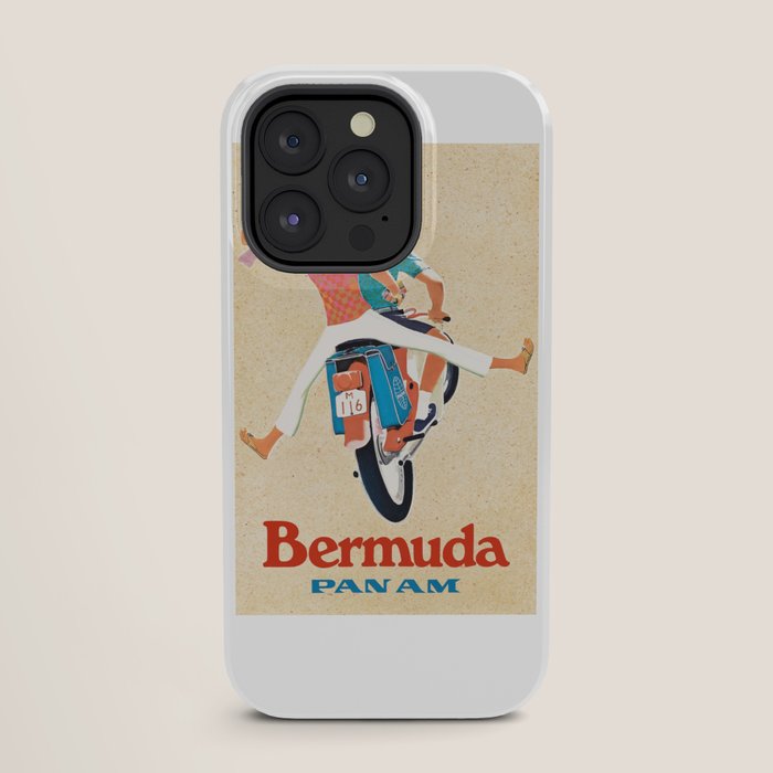 1960 Bermuda Pan American Airlines Travel Poster iPhone Case