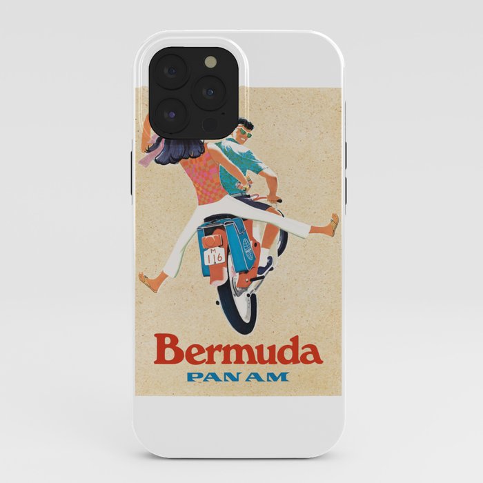 1960 Bermuda Pan American Airlines Travel Poster iPhone Case