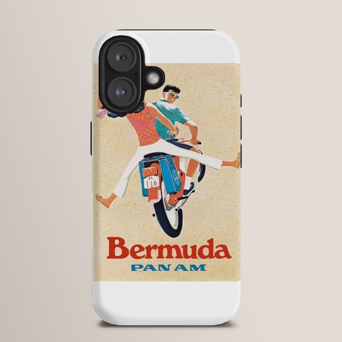 1960 Bermuda Pan American Airlines Travel Poster iPhone Case