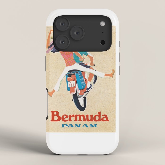 1960 Bermuda Pan American Airlines Travel Poster iPhone Case