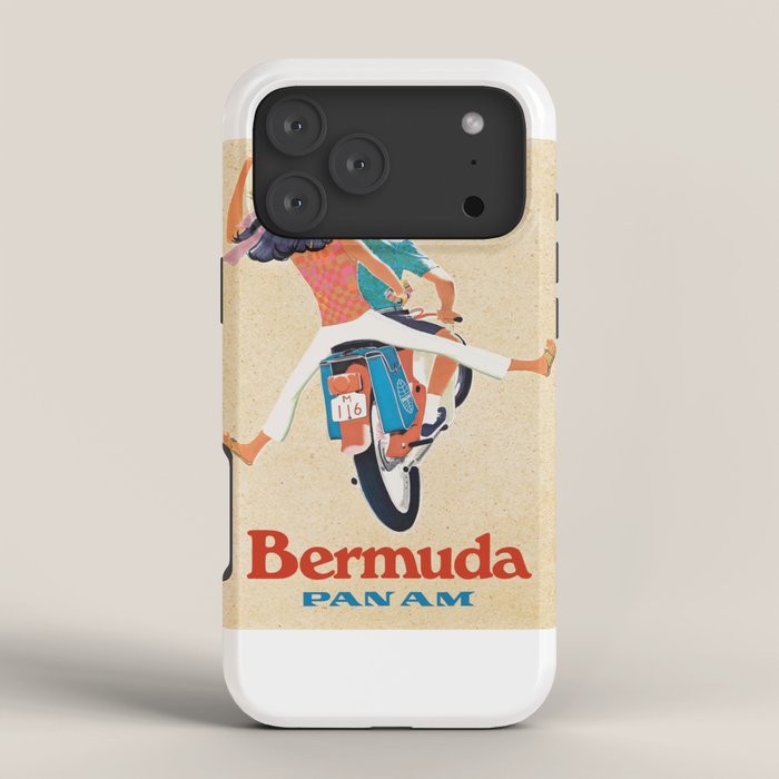 1960 Bermuda Pan American Airlines Travel Poster iPhone Case