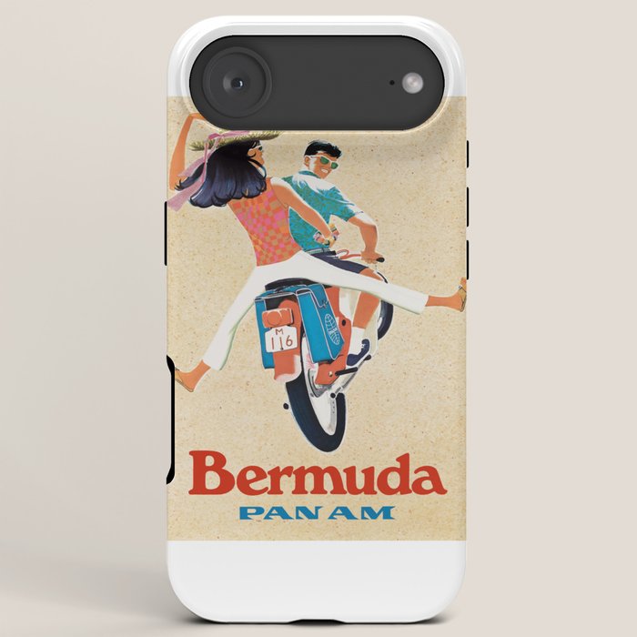 1960 Bermuda Pan American Airlines Travel Poster iPhone Case