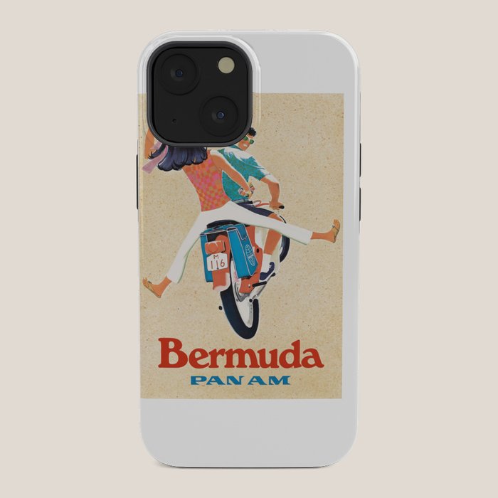 1960 Bermuda Pan American Airlines Travel Poster iPhone Case