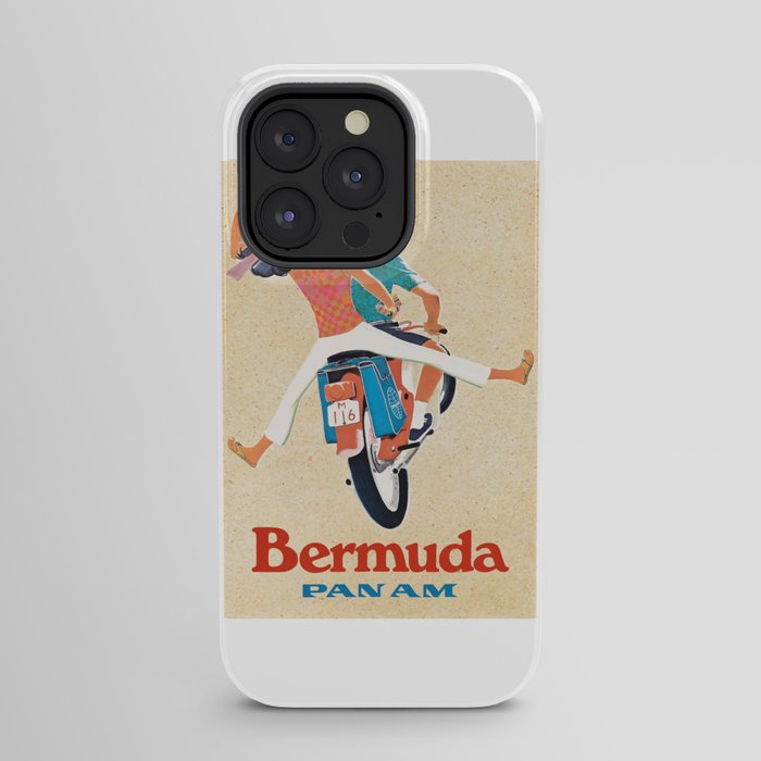 1960 Bermuda Pan American Airlines Travel Poster iPhone Case