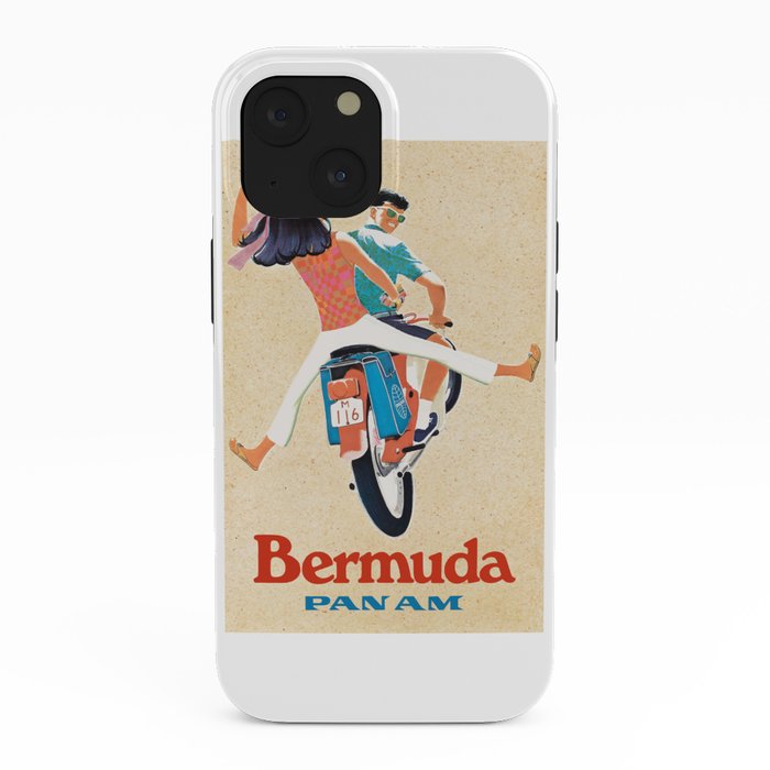 1960 Bermuda Pan American Airlines Travel Poster iPhone Case